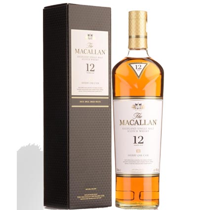 The Macallan Sherry Oak 12 Year Old Single Malt Scotch Whisky Speyside Scotland