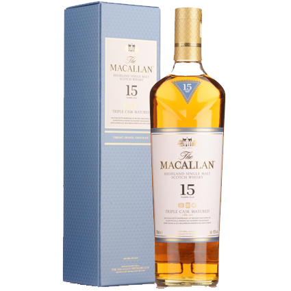 The Macallan Fine Oak Triple Cask Matured 15 Year Old Single Malt Scotch Whisky Speyside Scotland